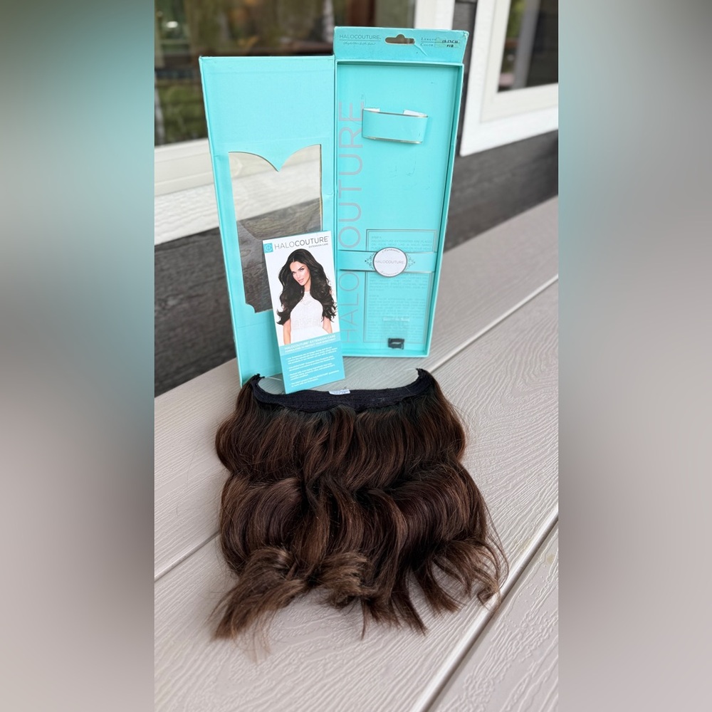100% authentic Halo Couture human hair extensions plus Halo Couture Ponytail